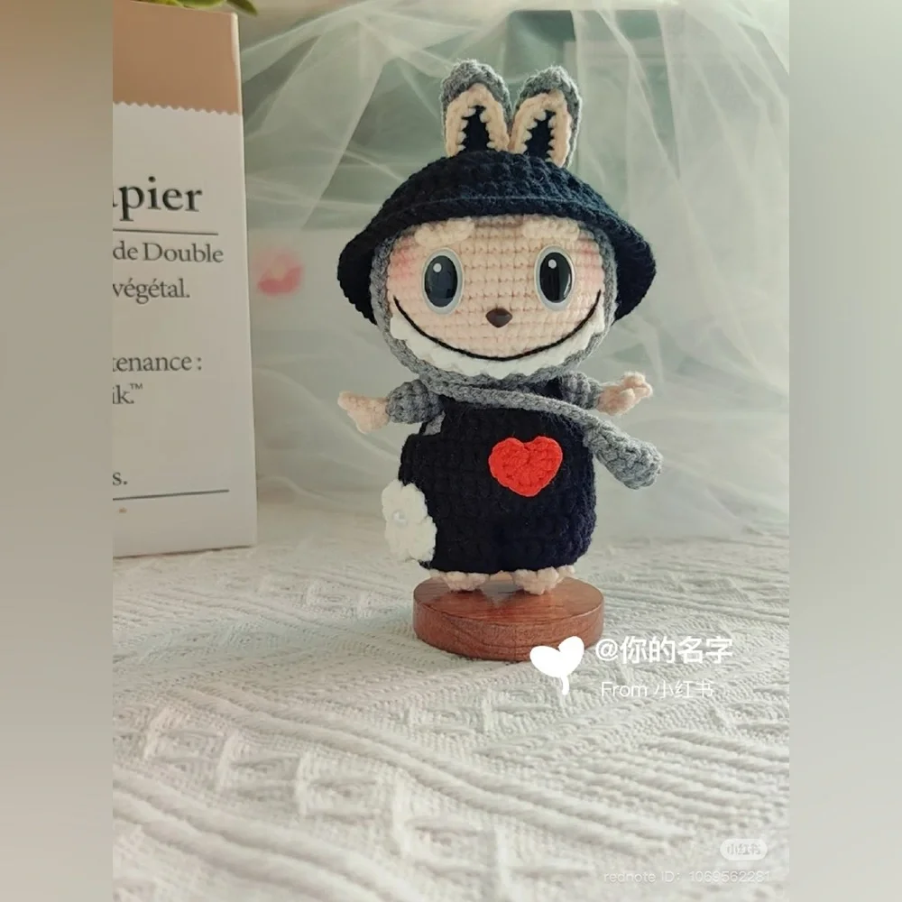 Crochet Labubu Doll-Unique Stuffed Toy-Cute Delicate Crochet Doll-Gift for Kids - Picture 10 of 10